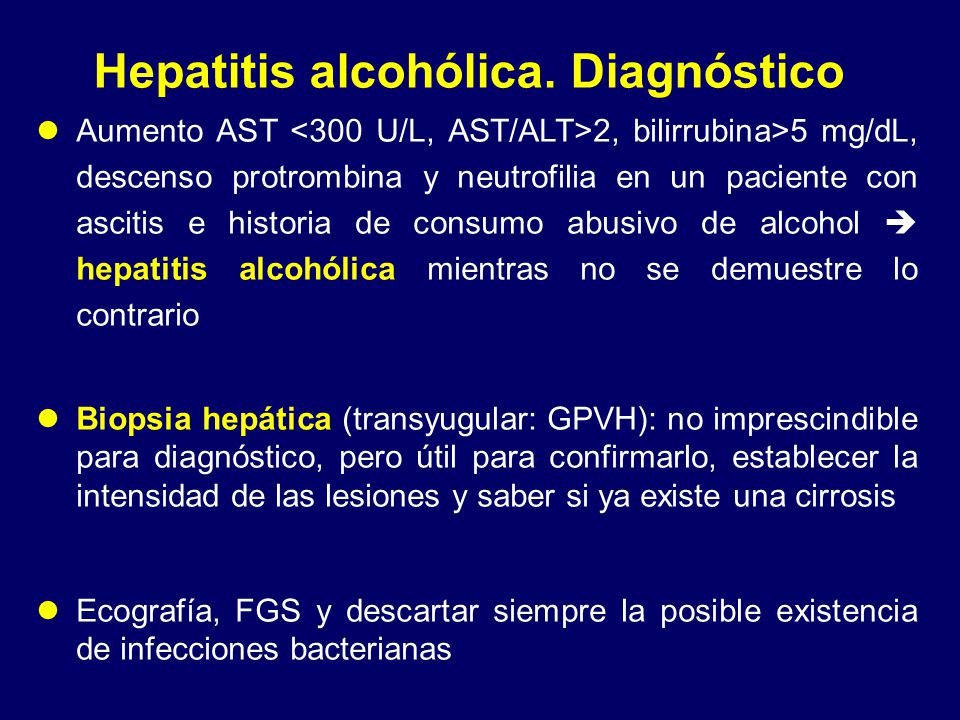 Pautas de enfermedad hepática alcohólica descompensada para la hipertensión